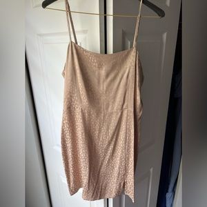 Forever 21 Satin Leopard Dress